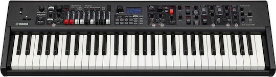 Yamaha Електрически Етап Пиано YC61 с 61 Полупретеглени Клавиши и Свързване със Слушалки и Компютър Черно