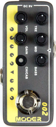 Mooer Micro 002 UK Gold 900 Πετάλι Preamp Ηλεκτρικής Κιθάρας και Ηλεκτρικού Μπάσου