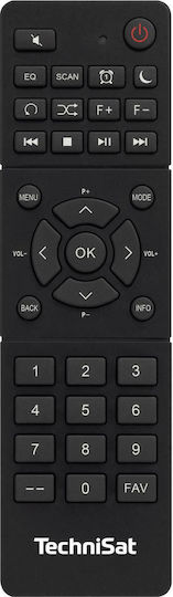 Technisat DigitRadio 10 C Настолен Радиоприемник с Мрежово Захранване DAB+ с Bluetooth Черно/Сребрист
