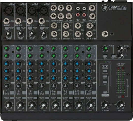Mackie 1202 VLZ4 Αναλογική Κονσόλα 12 Καναλιών με Phantom Power & 4 Εισόδους XLR