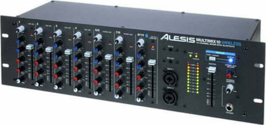 Alesis MultiMix-10-Wireless H02AE00004 Digitale Konsole 10 Kanäle mit Phantom Power & 6 XLR-Eingänge & Bluetooth