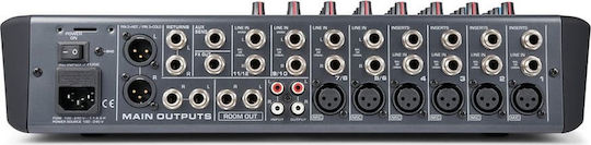 Power Dynamics PDM-S1204 172.624 Analoge Konsole 12 Kanäle mit Phantom Power & 6 XLR-Eingänge & Bluetooth