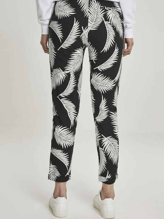 Women's Fabric Trousers with Elastic