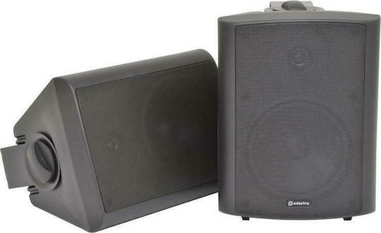 Adastra Passive Wall-mounted Speakers 60W BC6 (Pair) 28x22x22cm Black