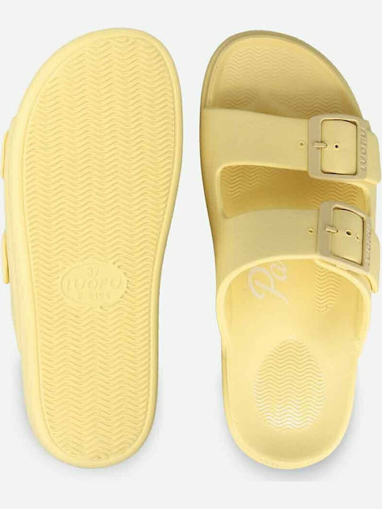 Women's Flip Flops Style Sandals in Yellow Color