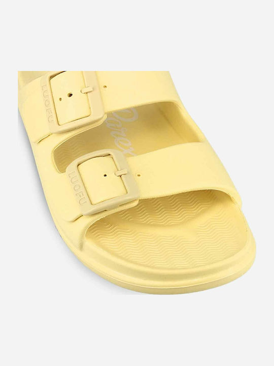Women's Flip Flops Style Sandals in Yellow Color