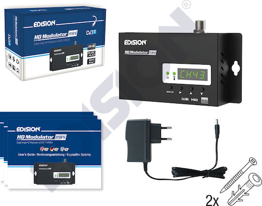 Edision HDMI Mini Modulator Satellite DVB-T VHF/UHF 07-06-0010