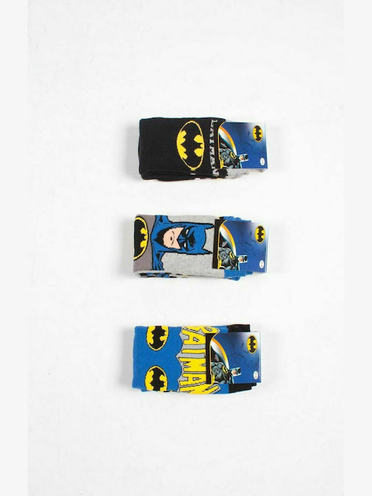 Disney Kids' Socks Knee-High Batman Blue 3 Pairs