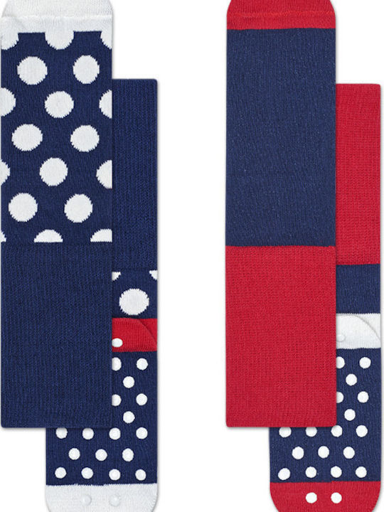 Happy Socks Girls 2 Pack Knee-High Socks Blue