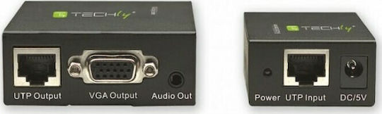 Techly EX-DL344 VGA/Audio Extender 300m Cat5/5e/6