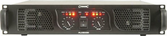 Citronic PLX2800 Усилвател на мощност Усилвател на PA 2 канала 1050W/4Ω 600W/8Ω в Черен цвят