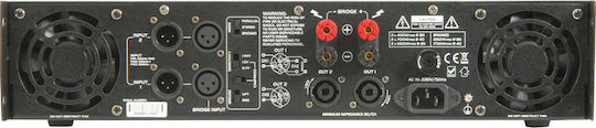 Citronic PLX2000 Amplificator de putere Amplificator PA 2 Canale 700W/4Ω 400W/8Ω cu Sistem de Răcire