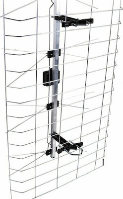 Osio OTA-1015 Draußen TV-Antenne (keine Stromversorgung erforderlich) in Silber Farbe Verbindung mit Koaxialkabel