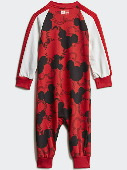 Adidas Σετ Φορμάκι με Αξεσουάρ Μακρυμάνικο για Αγόρι Κόκκινο Disney Mickey Mouse