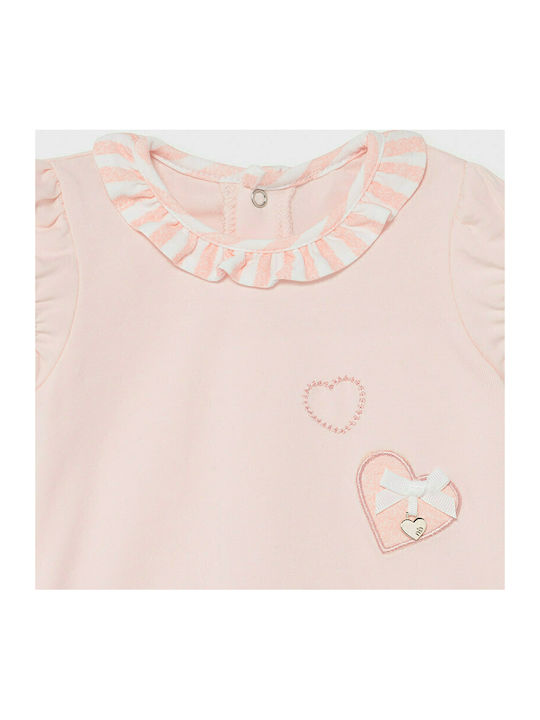 Mayoral Baby Bodysuit Set Short-Sleeved Pink