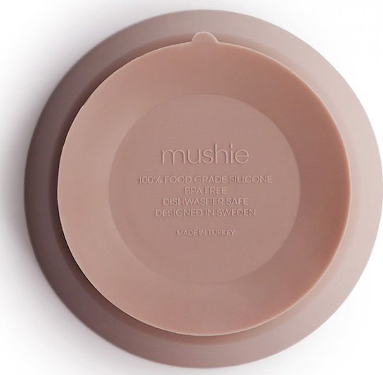 Mushie Baby Food Bowl Suction made of Silicone Pink
