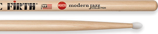 Vic Firth Hickory Drumsticks Drums Modern Jazz Collection 5 8D with Tip Shape Oval