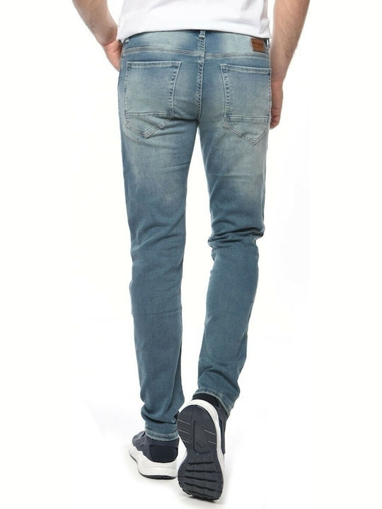 Brokers Jeans 18014-522-0091 Ανδρικό Παντελόνι Τζιν Ελαστικό σε Slim Εφαρμογή Μπλε