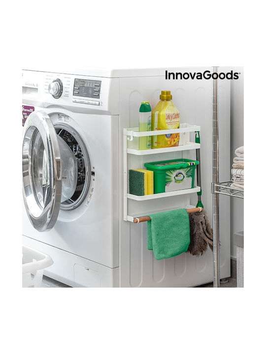 InnovaGoods Magorac Κρεμάστρα Κουζίνας Ξύλινη σε Λευκό Χρώμα 7.5x27x32cm