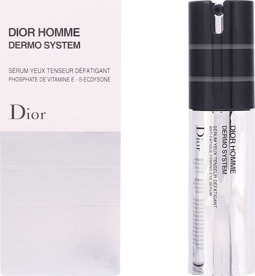 Dior Homme Dermo System Beruhigend & Anti-Aging Serum Augen mit Vitamin E für Dunkle Augenringe & Tränensäcke 15ml