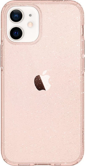 Spigen Liquid Crystal Glitter Back Cover Σιλικόνης Ροζ (iPhone 12 mini)