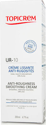 Topicrem UR-10 Anti-Roughness Smoothing Cream Feuchtigkeitsspendende Creme Körper mit Harnstoff für trockene Haut 200ml