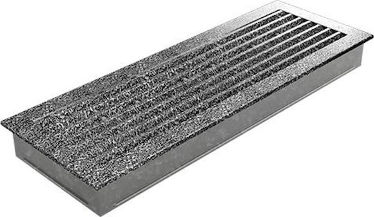 Kratki Fresh 49CS Ορθογώνια Περσίδα Τζακιού 49x17cm Ασημί