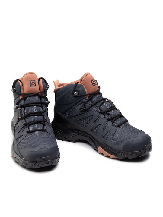 Salomon X Ultra 4 Mid GTX Women's Hiking Waterproof Boots with Gore-Tex Membrane Ebony / Mocha Mousse / Almond Creame