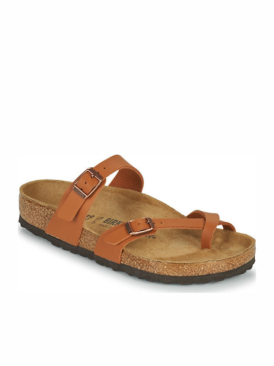 Mayari Birko-Flor Women's Flat Sandals Anatomic Ginger Brown Regular Fit