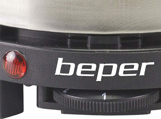 Beper Επιτραπέζια Εστία Εμαγιέ Μονή Inox