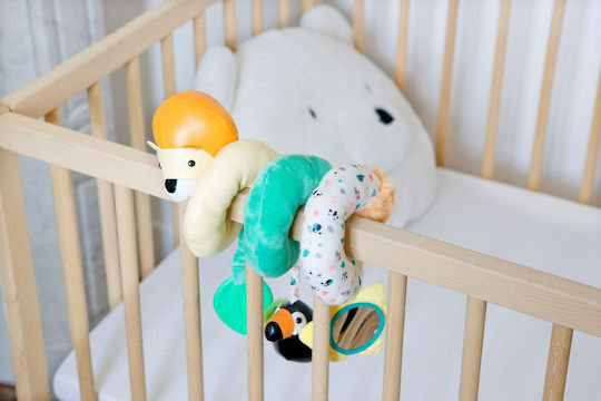 Baby to Love Spiral Toy for Crib and Stroller with Mirror Activities Lion Cub
