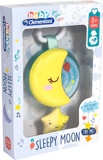 Baby Clementoni Pendant Toy for Car with Music Sweet Moon Carillon for 0++ Months 1000-17323