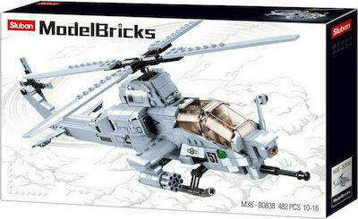 Sluban Building Block Attack Helicopter for 10+ years 482pcs