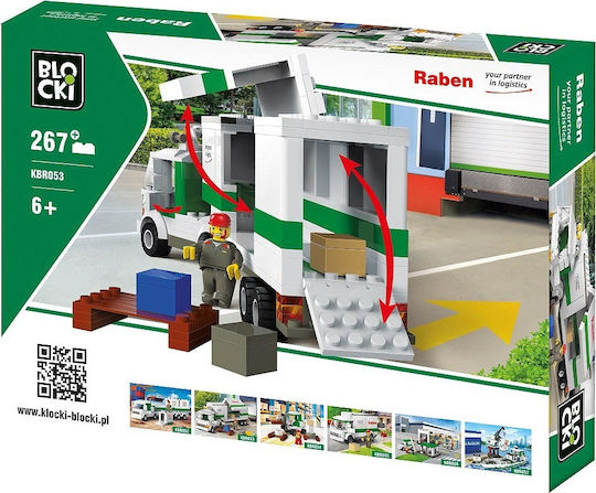 Blocki Τουβλάκια Long Truck Raben για 6+ Ετών 267τμχ