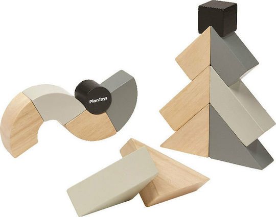 Plan Toys Τουβλάκια Περιστρεφόμενα Ξύλινα για 2+ Ετών 14τμχ