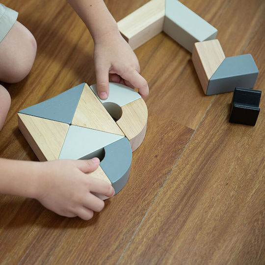 Plan Toys Τουβλάκια Περιστρεφόμενα Ξύλινα για 2+ Ετών 14τμχ