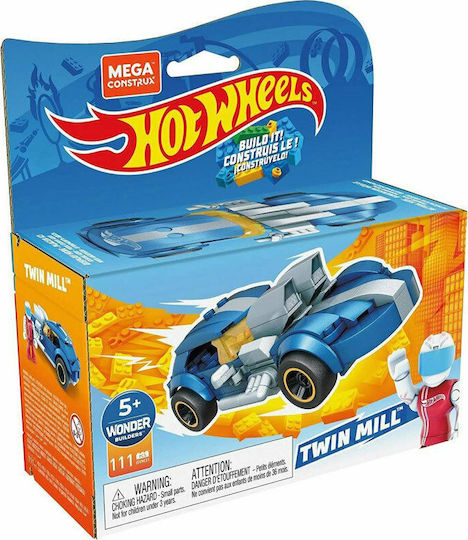Mega Bloks Cuburi De Construit Hot Wheels Twin Mill Pentru 5+ Ani 111 Bucăți