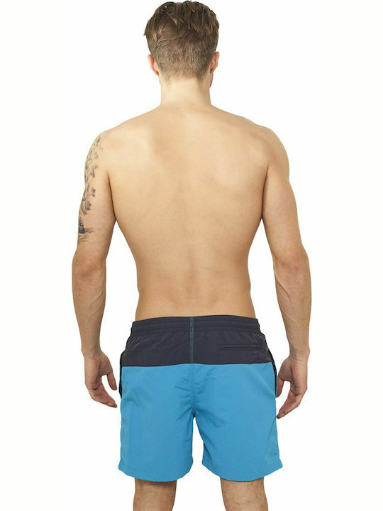 Ανδρικό Μαγιό Σορτς Navy/Turquoise με Ρίγες
