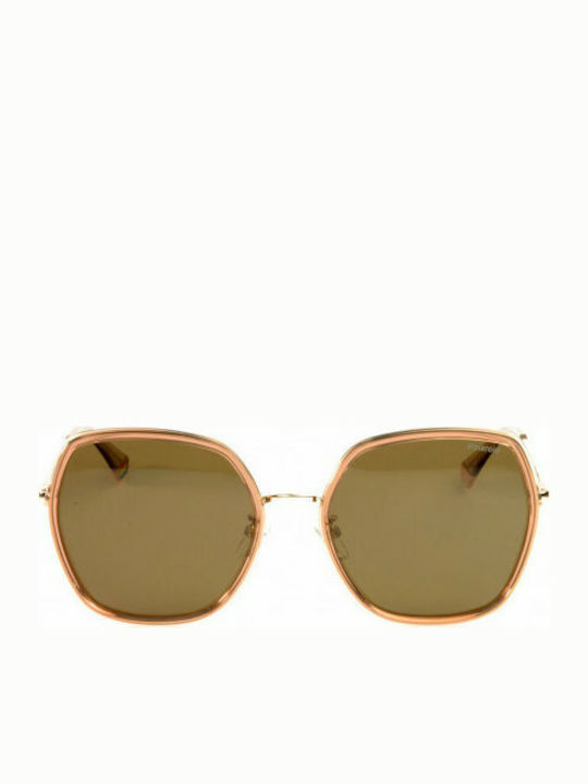 Polaroid Women's Sunglasses with Brown Frame and Brown Polarized Lens PLD6153/G/S 35J/SP