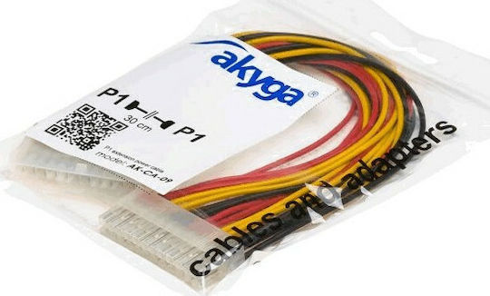 Akyga 24-Pin ATX - 24-Pin ATX Kabel 0.3m Mehrfarbig (AK-CA-09)