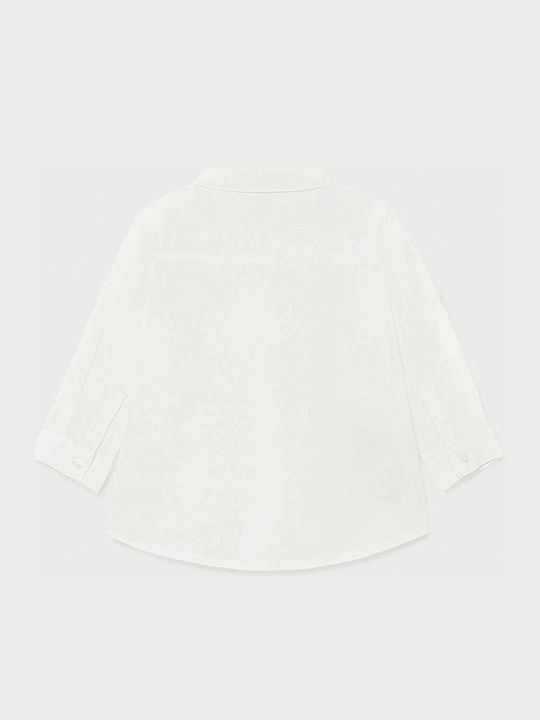 Mayoral Kids One Color Shirt White