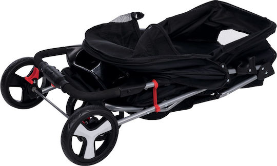 Trixie Buggy Dog/Cat Carrying Black Stroller for 15kg Pets L47xW80xH100cm