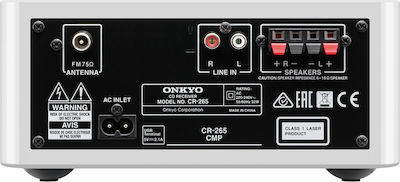 Onkyo Ηχοσύστημα 2.1 CS-265 40W με CD / Digital Media Player και Bluetooth Λευκό
