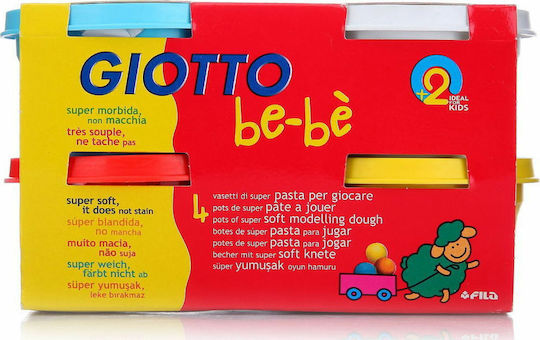 Giotto 4 Πλαστοζυμαράκια Πλαστελίνης Bebe για 2+ Ετών