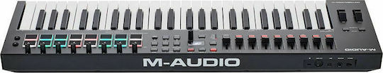 M-Audio Midi Keyboard Oxygen PRO 49 με 49 Πλήκτρα σε Μαύρο Χρώμα