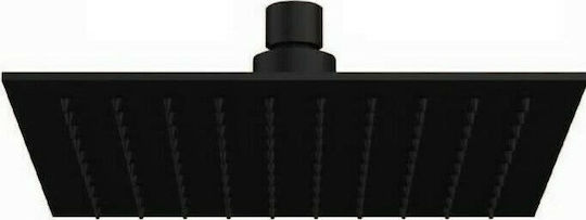 Orabella Square Square Showerhead 25x25cm Black Matt
