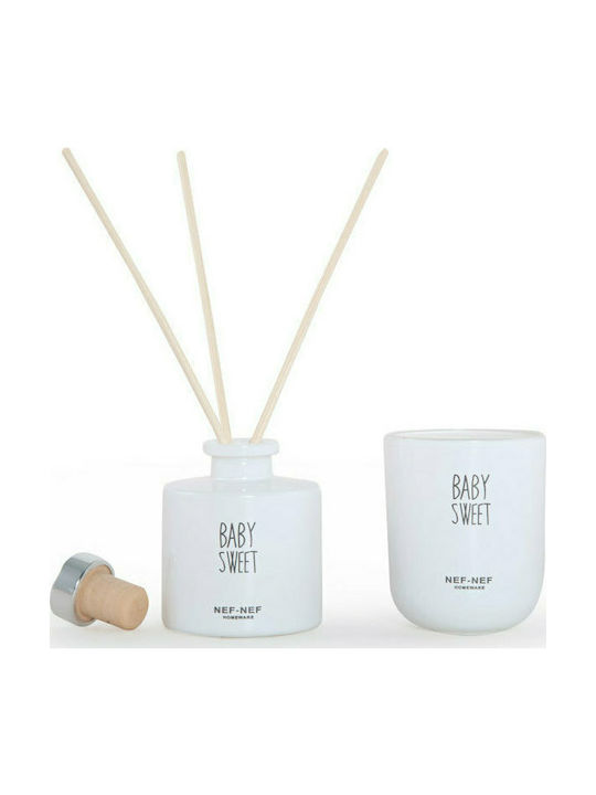 Nef-Nef Homeware Set Raumduft mit Duft Baby Süß 027656 2Stück 50ml