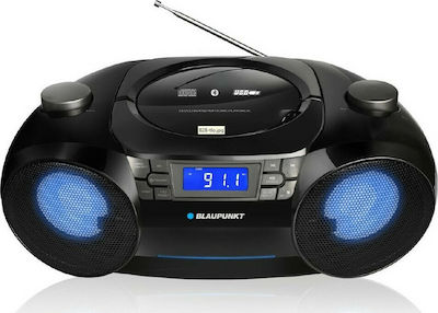 Blaupunkt Φορητό Ηχοσύστημα BB31LED mit Bluetooth / CD-Spieler / USB / Radio in Schwarz Farbe