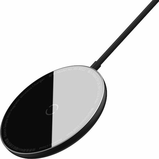 Baseus Φορτιστής Magsafe 15W Μαύρος (Simple Mini Magnetic)