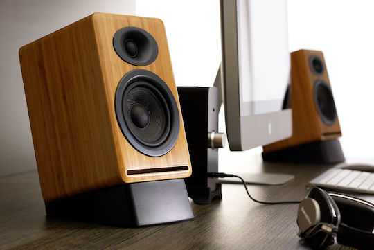 Audioengine P4 Двойка Hi-Fi Говорители Bookself 125W 2 Брой шофьори Ш14xД16.5xВ22.8см. Кафяв